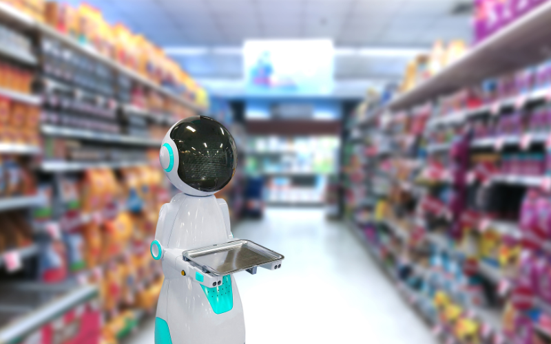 Robots improving customer experience in supermarkets