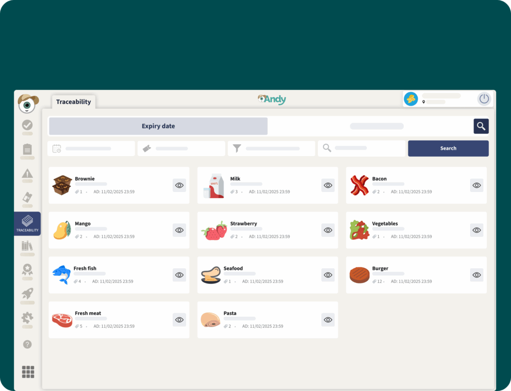 Smart digital food safety - traceability