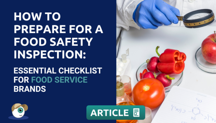 How to prepare for a food safety inspection checklist