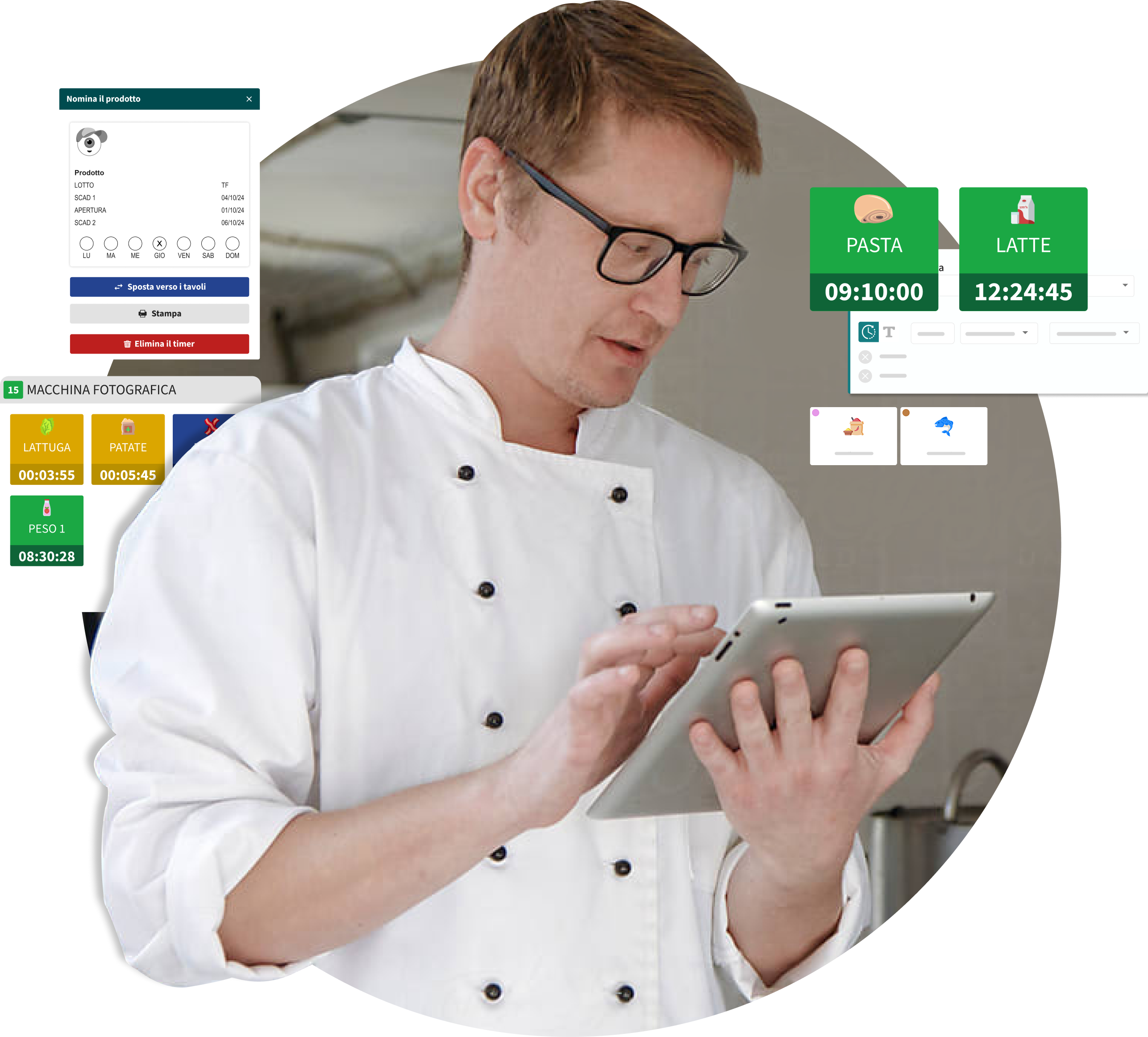 Timer di prodotto per i marchi food service
