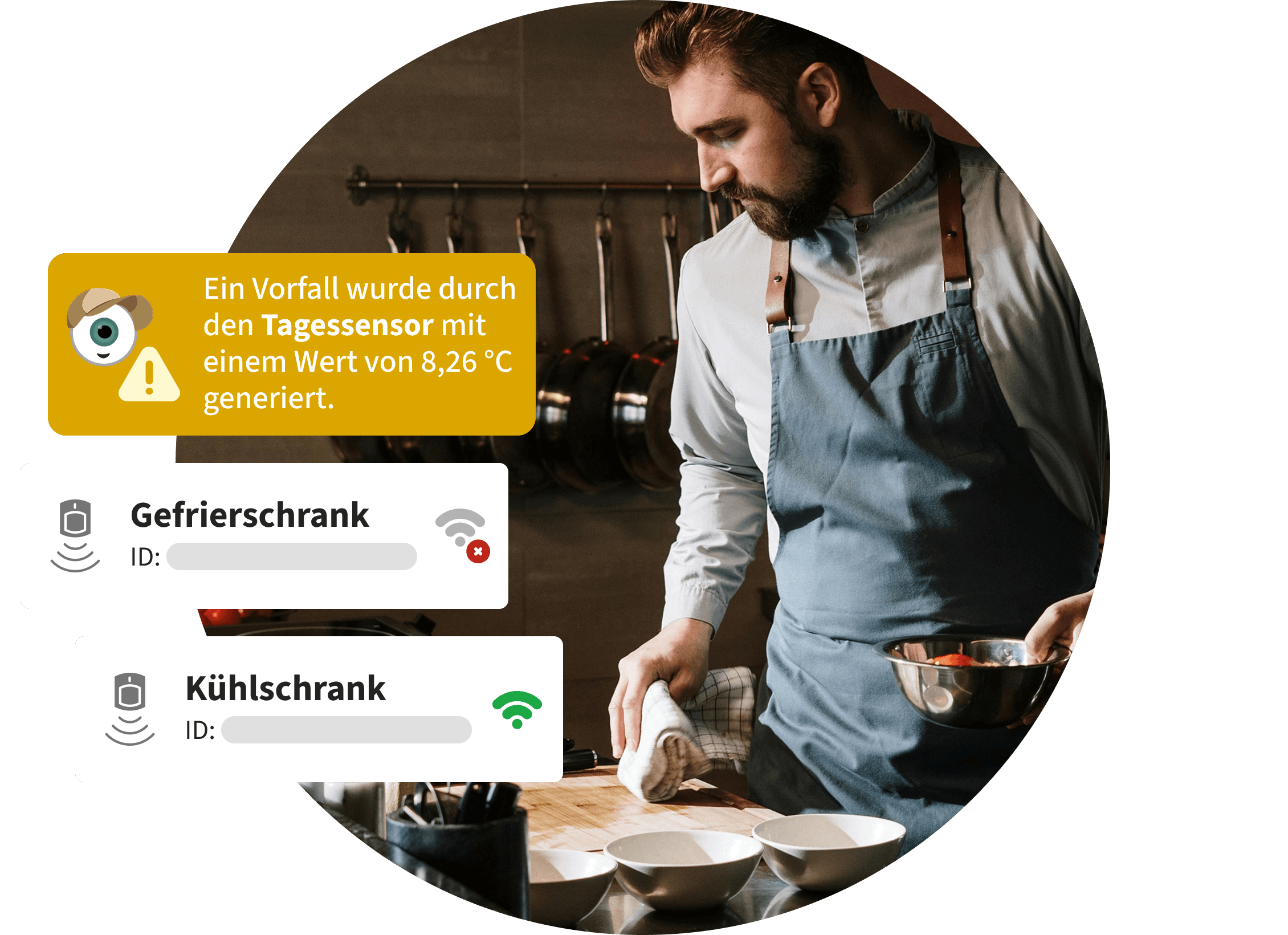 Temperatursensoren für Gastronomiemarken