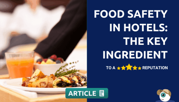 Food safety in hotels