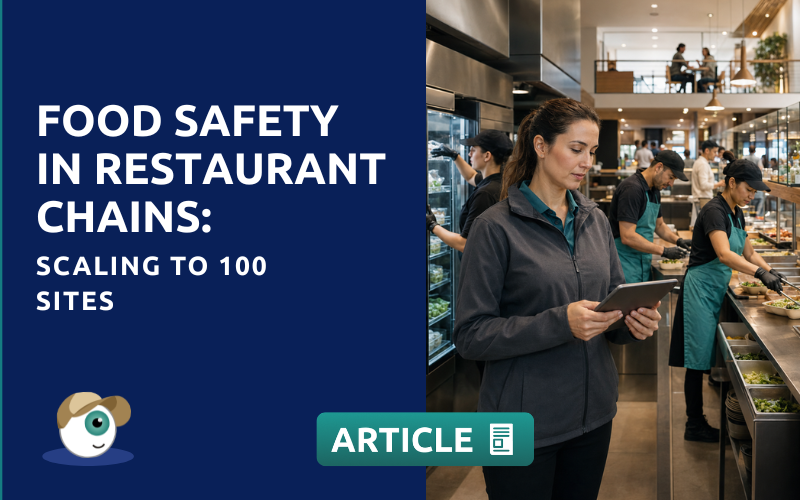 Food safety in restaurant chains: scaling to 100 sites